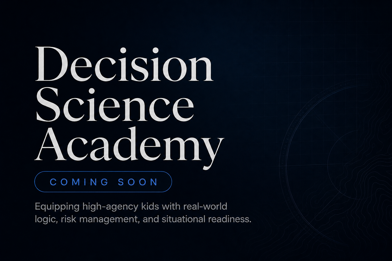 Decision Science Academy — Coming Soon